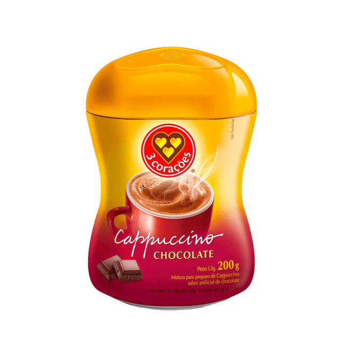 3 Corações Cappuccino Chocolate 200g