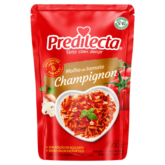 Molho de Tomate Predilecta Champignon 300g