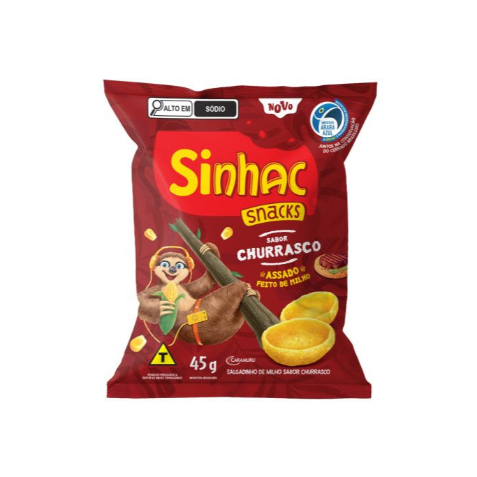 Sinha Salgadinho Churrasco 45g