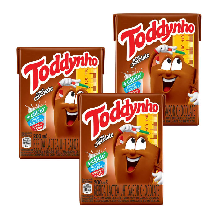 Toddynho Bebida Lactea Sabor Chocolate 200ml - 3 UNIDADES