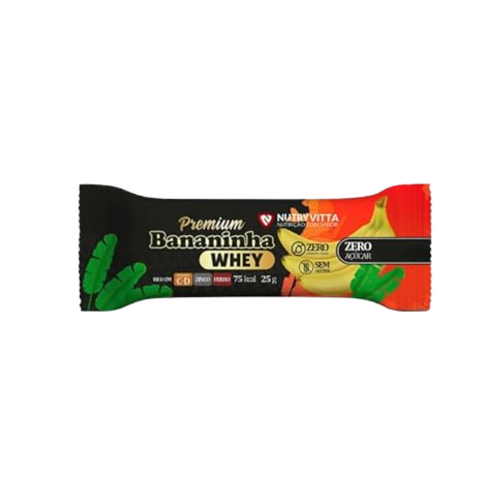 NutryVitta Banana Bar ZERO Acucar + Proteina 25g