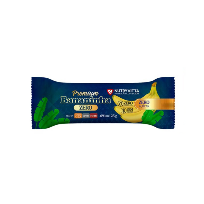 NutryVitta Banana Bar ZERO Acucar 25g