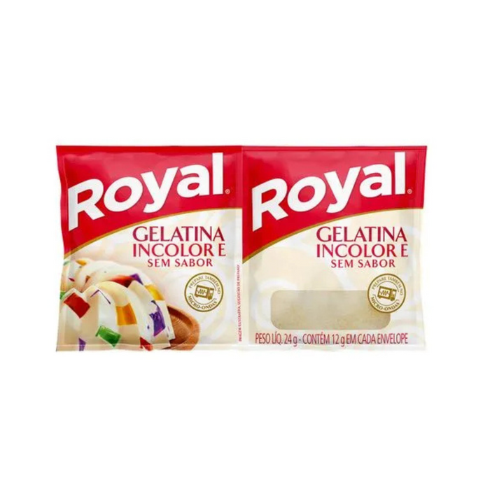 Royal Gelatina Incolor S/ Sabor 24g