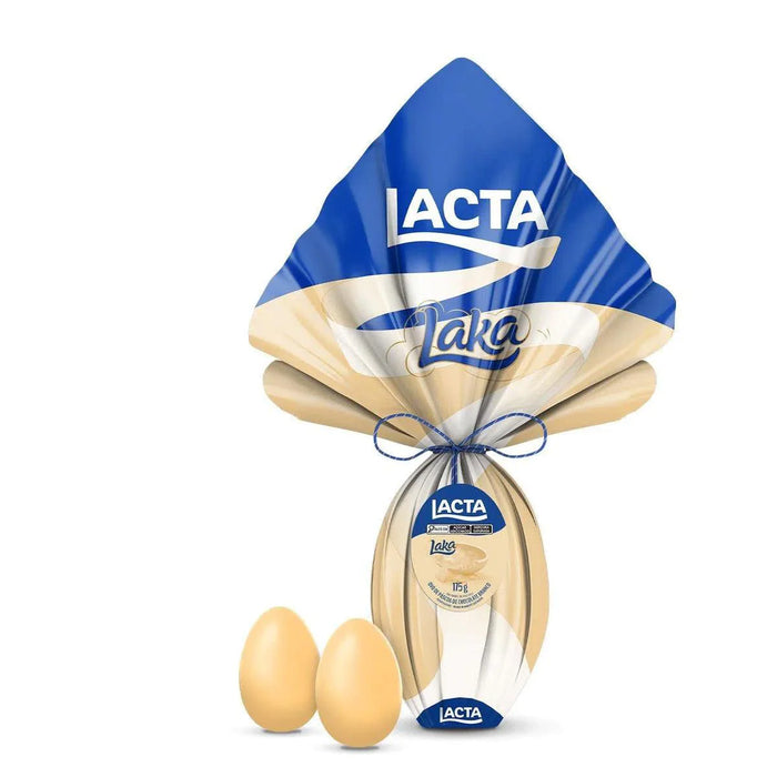 Lacta - Laka Chocolate - Chocolate Laka - Ovos de Chocolate - Produto Brasileiro - Lacta Ovos - Lacta  Eggs - Lacta chocolate Branco