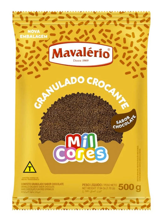 Mavalério Chocolate Granulado Crocante 500g